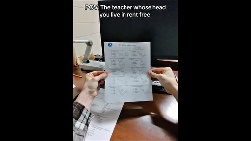 POV: The teacher whose head you live in rent free