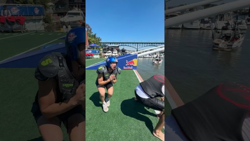 if caffeine were a quarterback🏈 @redbullusa  #sports #football #trickshot #givesyouwiiings #funny