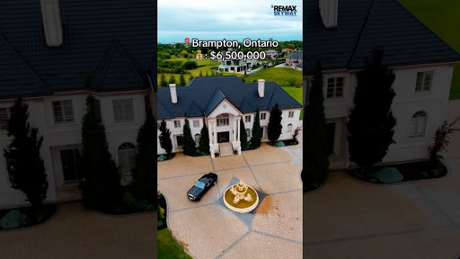 For $6.5M you can live in this #Brampton Masterpiece! #mansion #luxurylifestyle #hometour #fyp