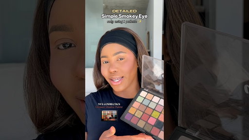 How to do a simple smokey eye makeup using 1 palette ✨ #makeuptips #smokeyeye #makeupforbeginners