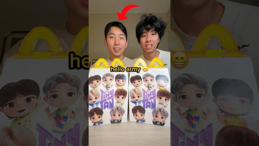the BTS HAPPY MEAL transformed me into jungkook #short #jungkook