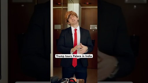 Trump tours Palace in India