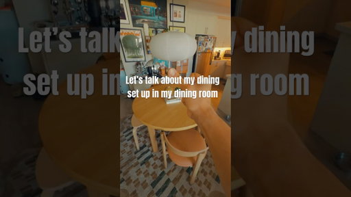 Let’s talk about my dining set up from ikea🏡👌🏻