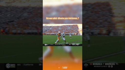 Yup… Totally a pass interference…🙄 #tennessee #tennesseevols #football