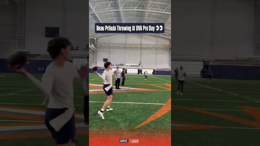 A first look at Beau Pribula at UVA 🔥⚔️🎥: xandertilock / X