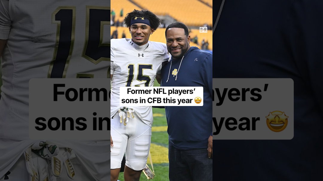 There are SO many former NFL players' sons in CFB 😳