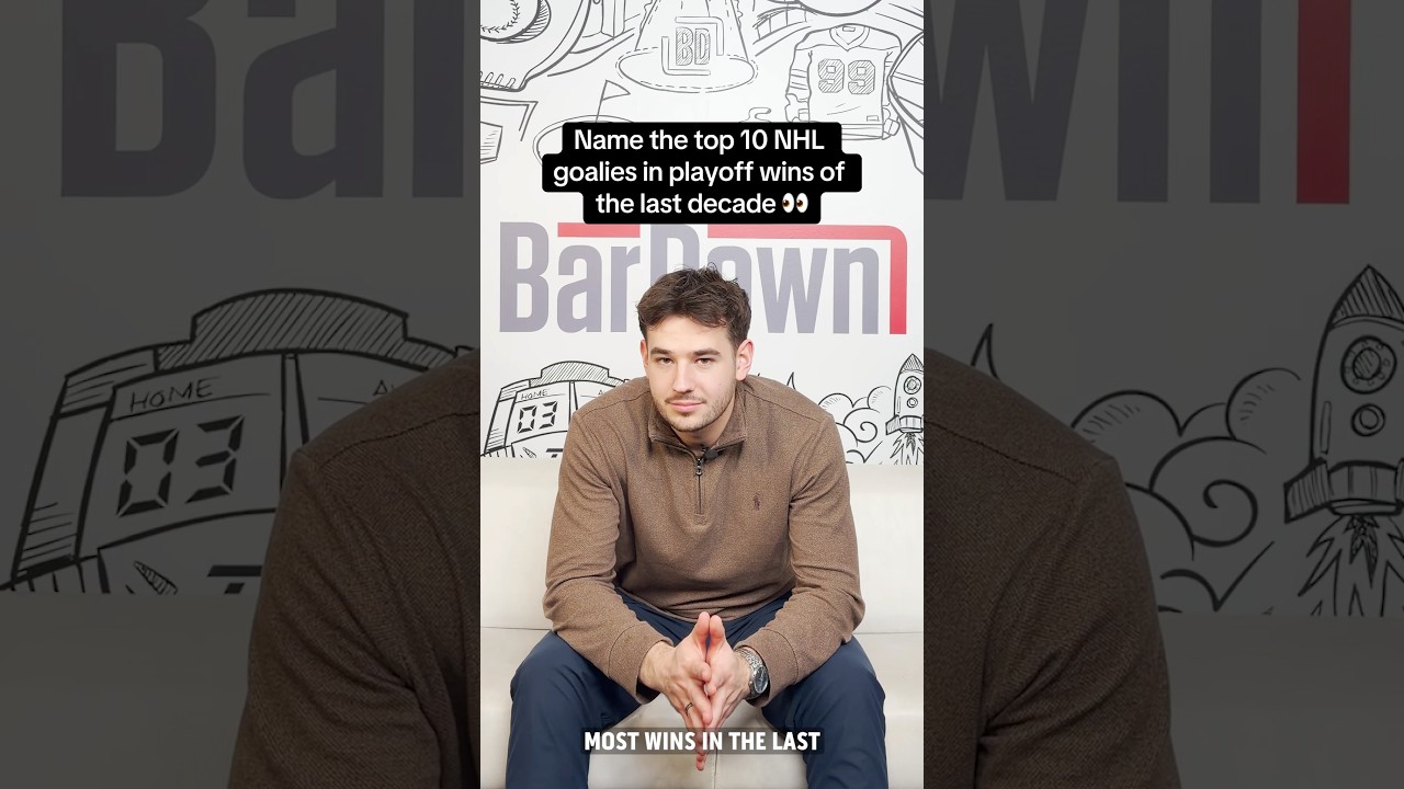 Can you name the top 10 NHL goalies with the most playoff wins of the last 10 years? 🤔