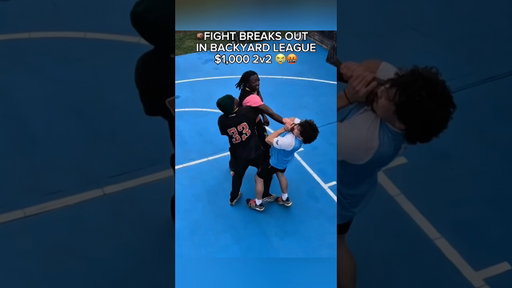 Fight Breaks Out in Backyard Basketball Tournament 🤬😭🏀