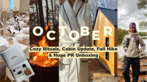 October Vlog 🍂 | Cozy Rituals, Cabin Update, Fall Hike & Huge PR Unboxing