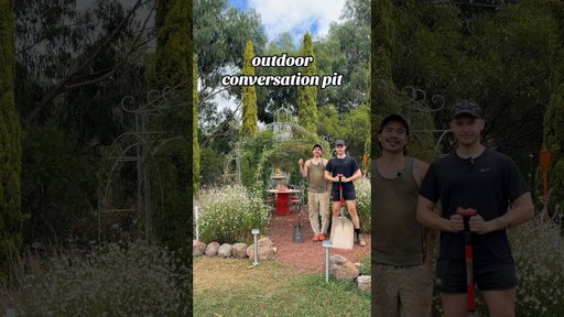 one step closer to our botanic garden 🥹💜 #diy #conversationpit #garden #home