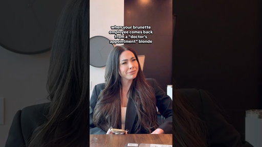 POV she visited the hair doctor