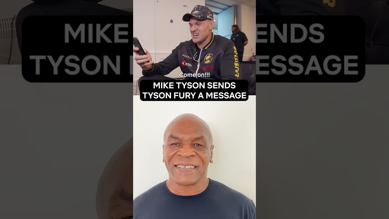 Mike Tyson shows love to Tyson Fury ahead of his comeback against Arslanbek Makhmudov ❤️ #tysonfury
