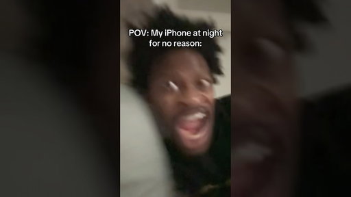 POV: My iPhone at night for no reason￼🤨#shorts #mustwatch