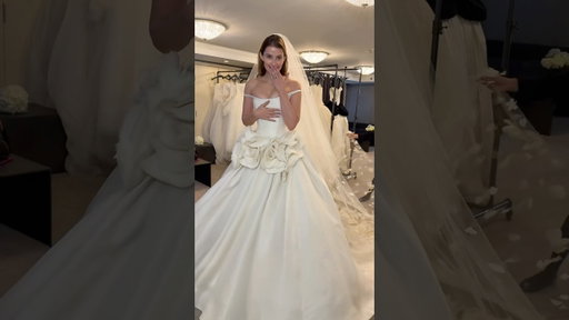 Are we there yet? 👀 Let me know which dress you like the best 🥰💍 #weddingdress #verawang