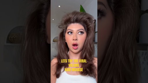 I’ve heard so many good things about the viral volume hair mousse 😱 🤯 #hair #viralhair #hairhacks