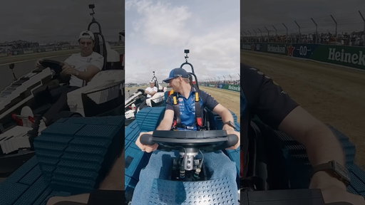 Chestappen chaos on drivers parade 🧱 #F1 #BritishGP