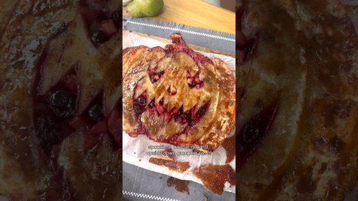 Upside Down Pumkinhead Fruit Pie