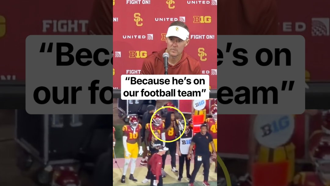 Lincoln Riley on Desman Stephens II returning to the bench after ejection