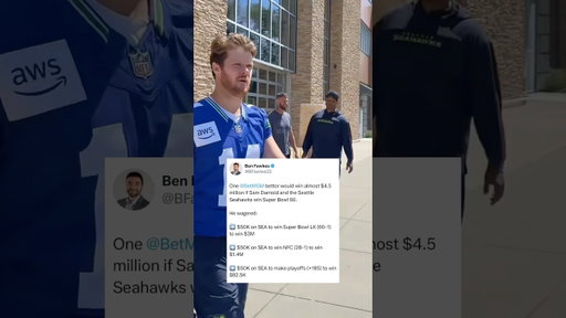 This is a LOT of faith in the Seahawks 👀
