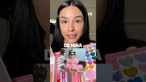 Me maquillo PERO con maquillaje de niña #makeuphack #makeupchallenge