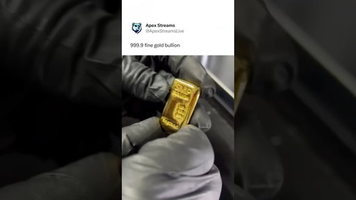 999.99% gold bullion #shorts