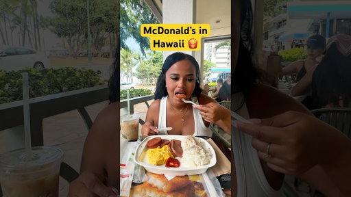 Trying McDonalds in Hawaii 🍟 #hawaii #mcdonalds #travel #honolulu #foodie