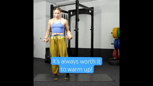 FINAL reminder that taking the time to warm up before working out is worth it! #strengthtraining