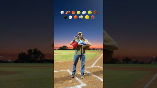 How many sports balls can be hit for a home run?