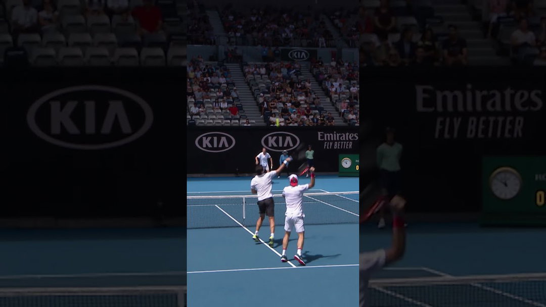 DOUBLES TROUBLE for Haas and Philippoussis🤣