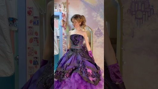 Valentines vaults: Mal from Descendants! 🤗💜 #diy #cosplay #sewing #disney #descendants