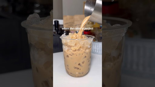 this is what dreams are made of  #coffee #coffeeathome #barista #coffeelovers  #icedlatte