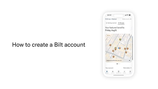 How to create a Bilt account