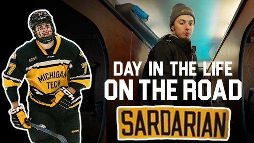 Day in the Life of Buffalo Sabres Draft Pick Stiven Sardarian | Michigan Tech Hockey