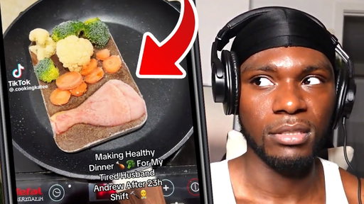 THIS WHITE LADY NEED TO STOP COOKING ON TIKTOK FOR HER HUSBAND