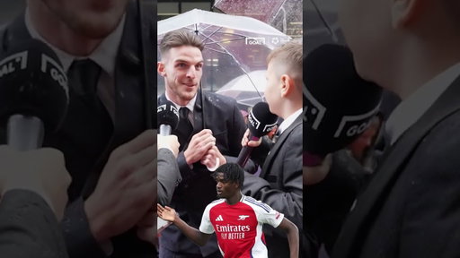 Declan Rice takes a major W in Arsenal trivia tennis 🤩