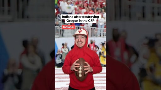 Indiana after destroying Oregon in the CFP😂🏈