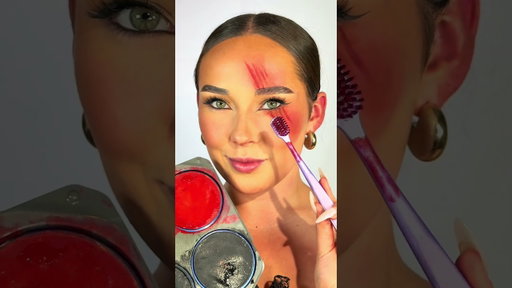 recreate this Halloween 🍒✨ #easyhalloweenmakeup #makeuptransformation #31daysofhalloween #makeupfyp