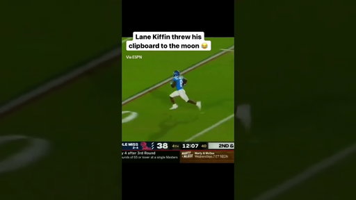 Never forget when Lane Kiffin sent his clipboard to the sky 😂