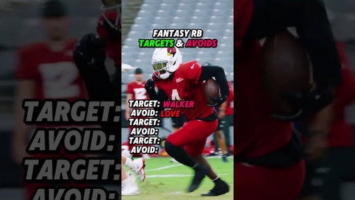 Fantasy Football RB’s to Target & Avoid 🚀