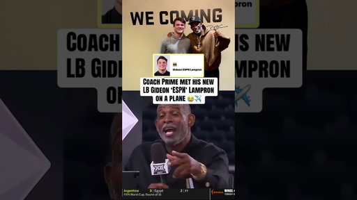 Deion Sanders Met One Of His Transfer Players On A Plane ✈️