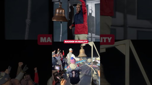 The guy from Madden finally rang the bell 🔥🔔😂 #patriots #robgronkowski #nfl #shorts #madden26