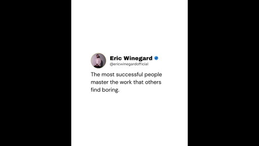 The Compound Effect of Boring Work