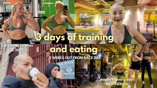 3 days of eating a training increasing my calories after my fat loss [2 weeks till HYROX Birmingham]