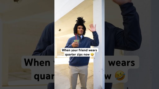 When your friend wears quarter zips now‼️🤣 #comedyshorts #sketchcomedy #snl