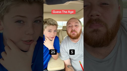 GUESS THE AGE CHALLENGE!!! 😱😳 #guesstheage #fatherson