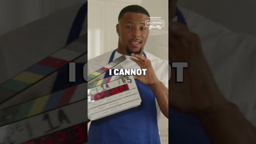 BTS of Saquon Barkley as chef for the day 👨‍🍳🎬