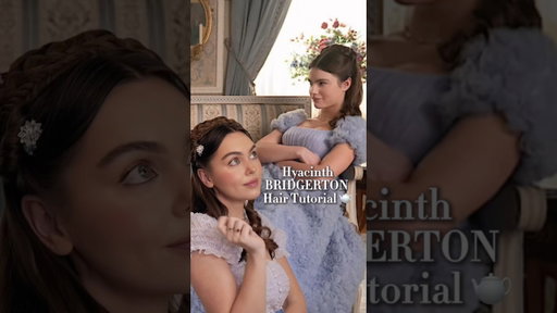 HYACINTH #BRIDGERTON season 4 hair tutorial🫖 #hair