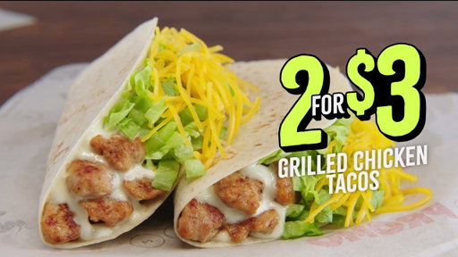 2 for $3 Grilled Chicken Tacos