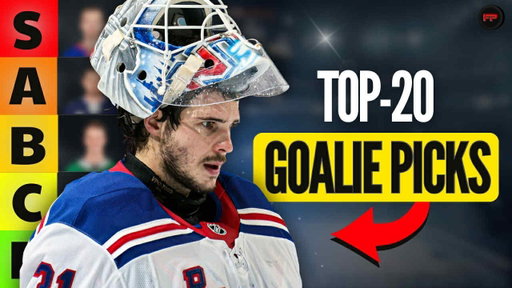 Top 20 Fantasy Hockey Goalie Rankings & Tiers - Fantasy Hockey 2025