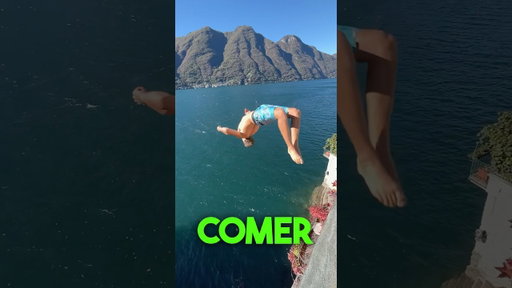 Mein heftigster Salto am Comer See hat 60m Aufrufe 🤯 #gopro #insta360 #dji